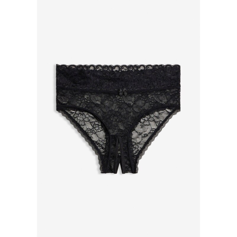 bonprix Vysoké nohavičky ouvert, farba čierna 46440843