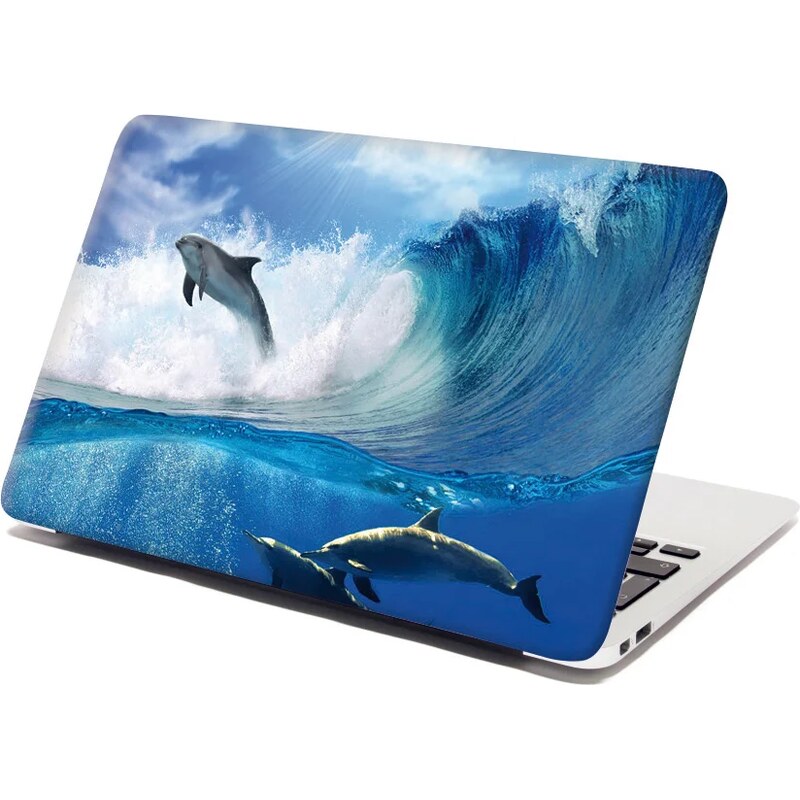 Sablio Samolepka na notebook Delfíny vo vlnách 65101995