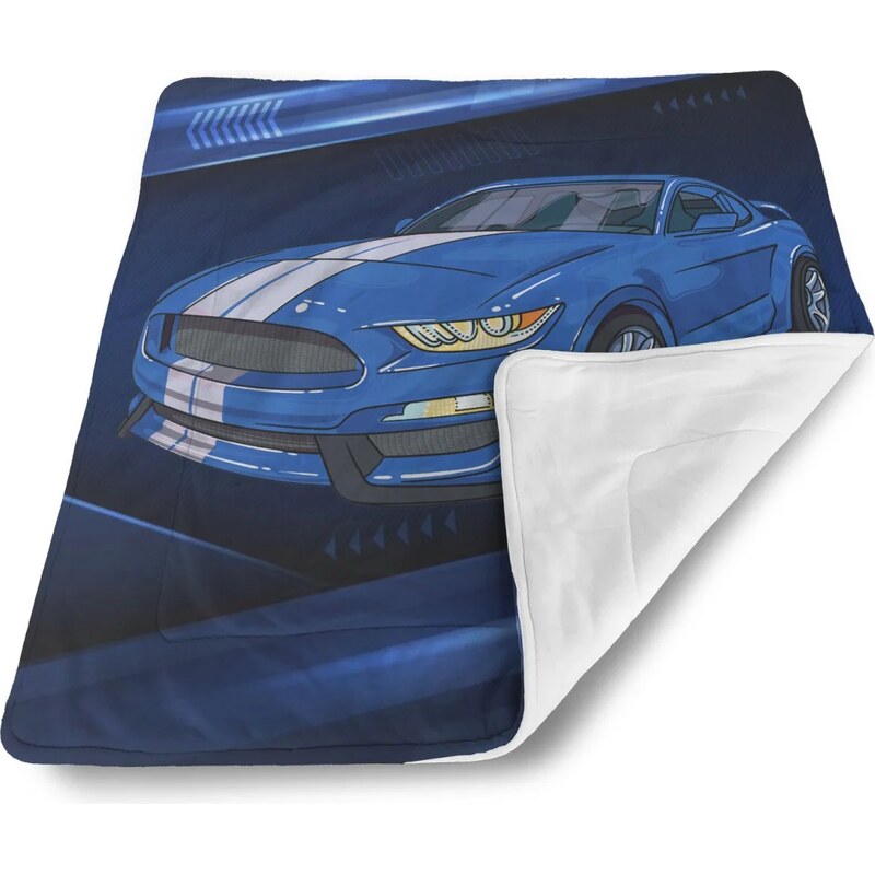 Sablio Deka pre bábätko Mustang Modré pozadie s pruhmi 62633597