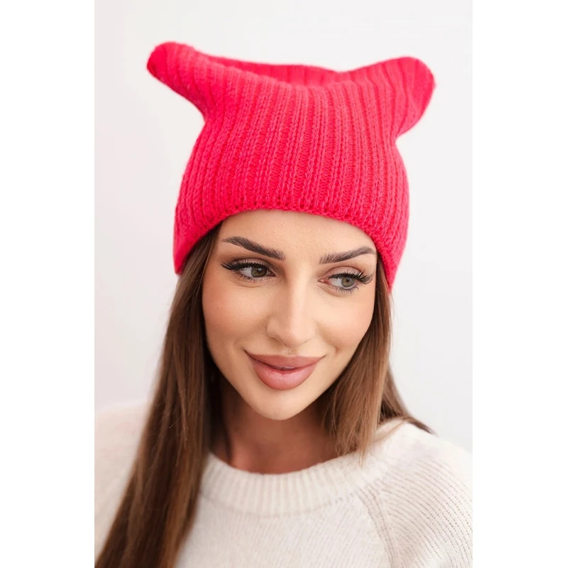 Kesi Dámska zimná čiapka s vlnou v štýle mačky 66737595