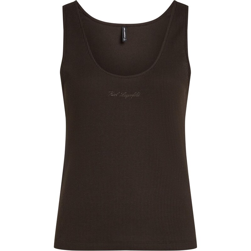 Karl Lagerfeld Top tmavohnedá 66738558