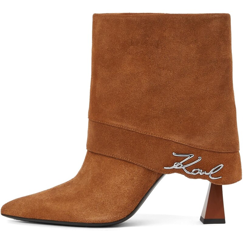 Karl Lagerfeld Členkové čižmy koňaková 66738573