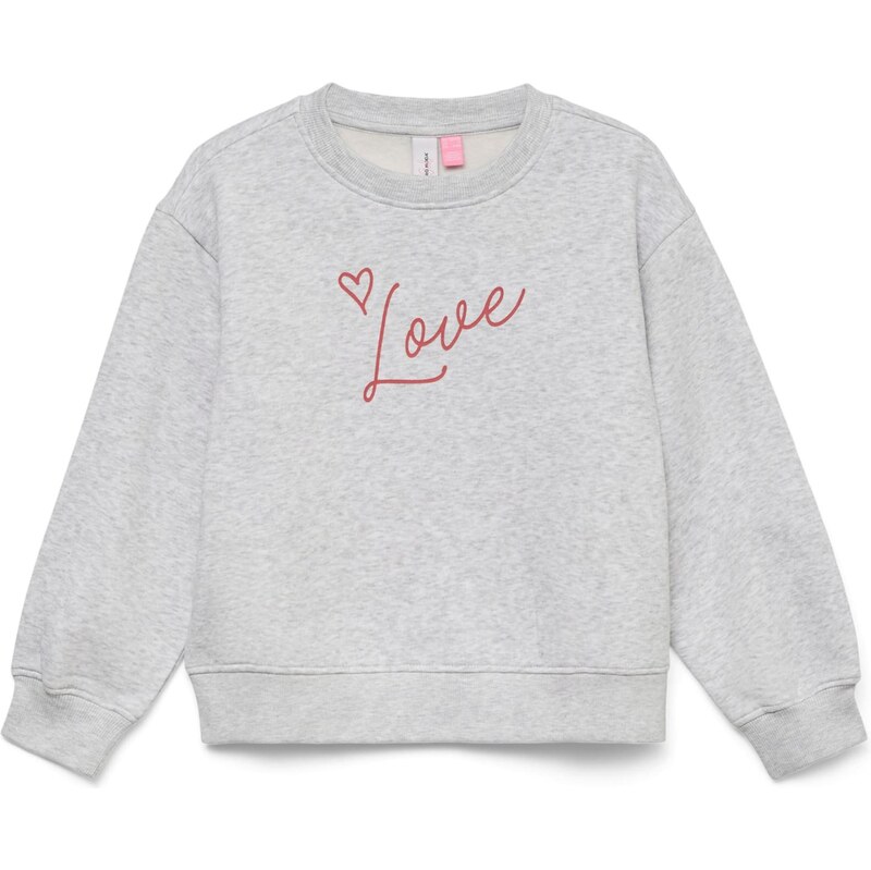 Vero Moda Girl Mikina VMTINA sivá melírovaná / ružová 66738700