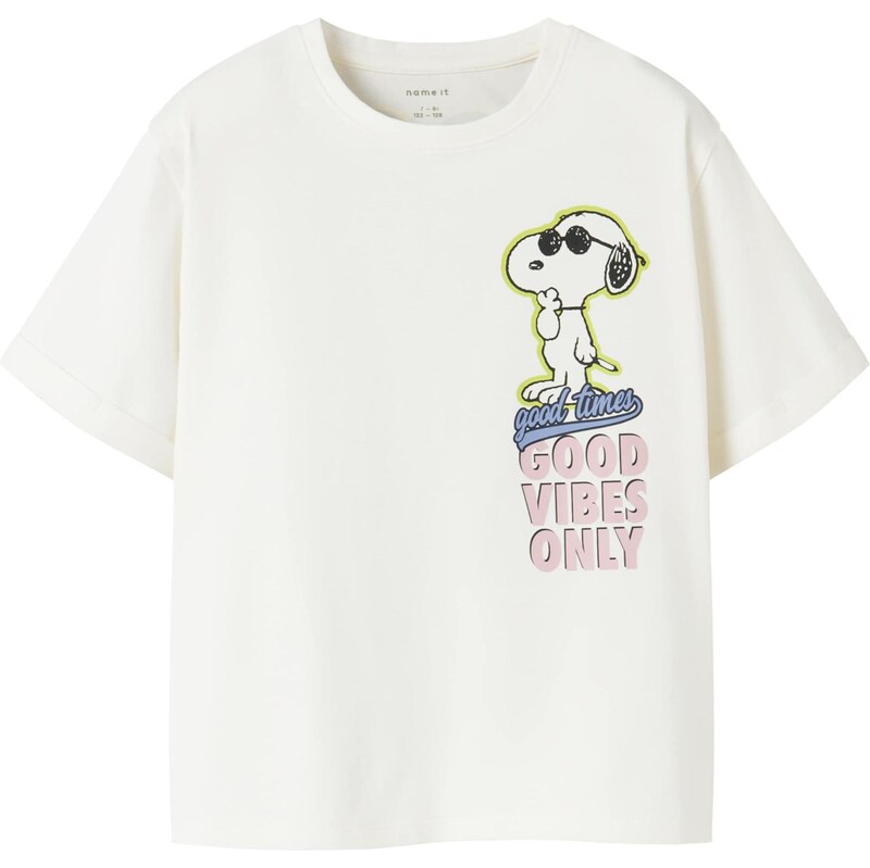 NAME IT Tričko NKFDylana Snoopy opálová / staroružová / čierna / biela 66738710