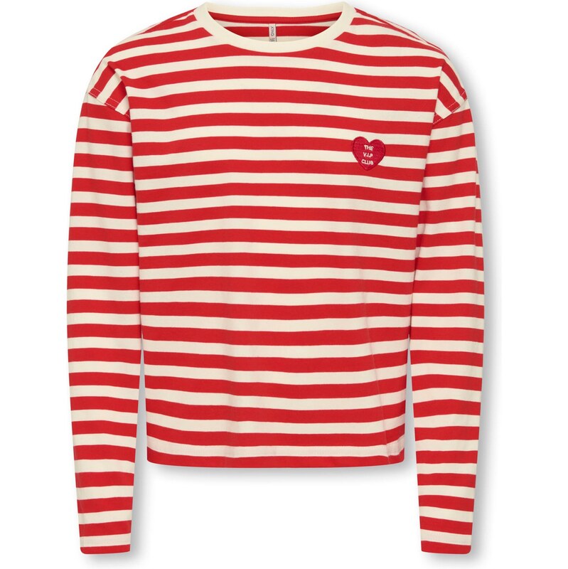 ONLY GIRLS Tričko nebielená / jasne červená 66738717