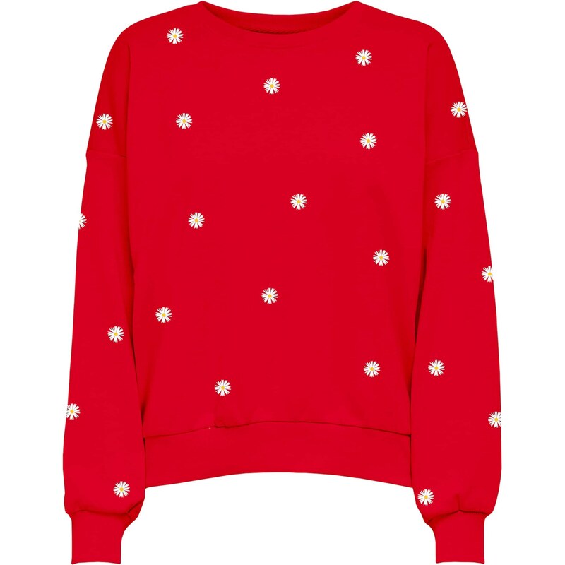 ONLY Mikina ONLBrooke žltá / červená / biela 62133949