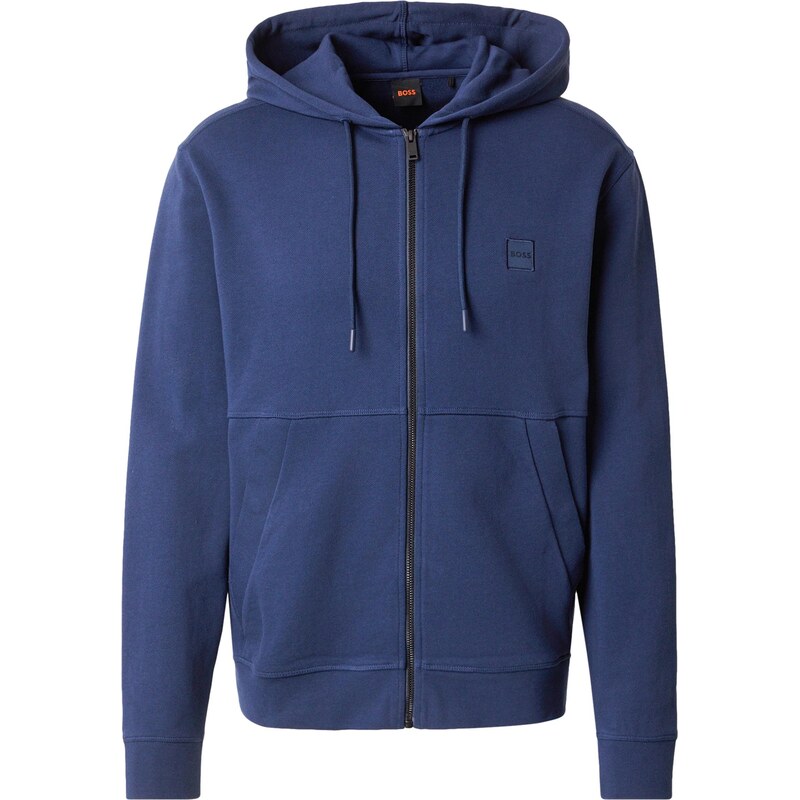BOSS Tepláková bunda Zetalky námornícka modrá 66738768