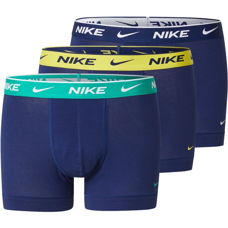 NIKE Underwear Boxerky tmavomodrá / žltá / zelená / biela 66738812