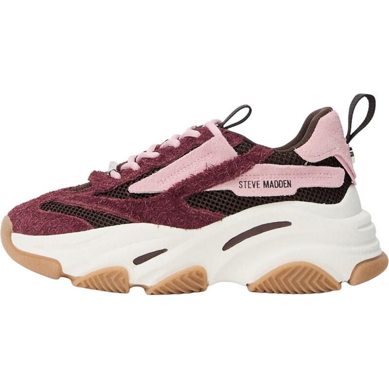 STEVE MADDEN Nízke tenisky Possession tmavohnedá / baklažánová 66738820