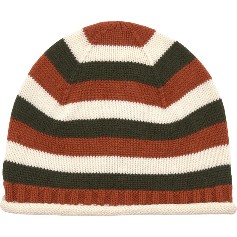 Pull&Bear Čiapky Gorro koňaková / olivová / biela 66738858