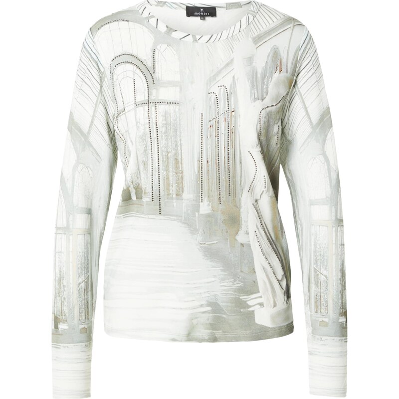 monari Tričko slonová kosť / sivá / olivová 66738887