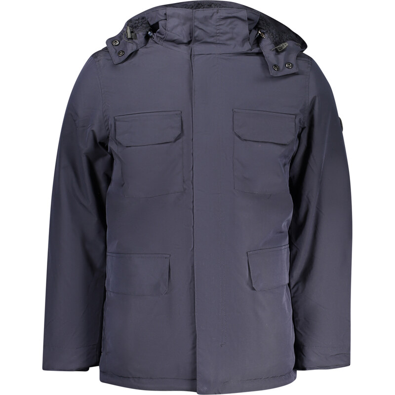 U.S. GRAND Pánska modrá parka s odnímateľnou kapucňou 66789630