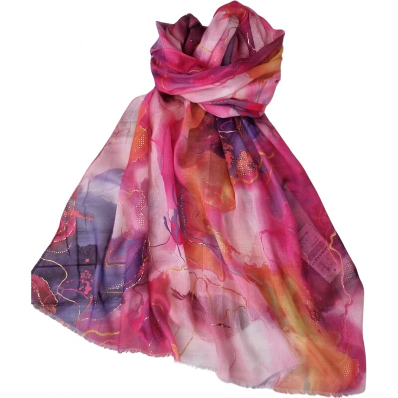 Katrins Fashion Šál farebný s hodvábom 64095621