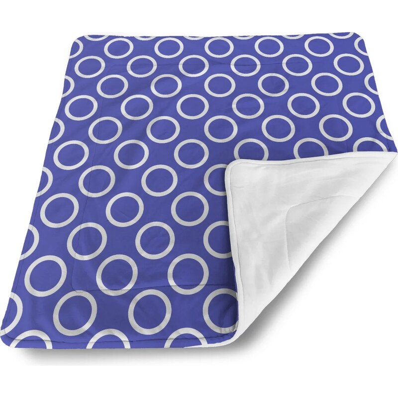 Sablio Deka pre bábätko Biele korunky na modrej 60375083