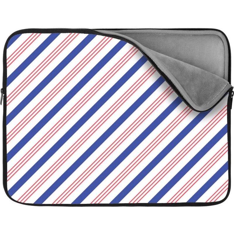 Sablio Obal na notebook Modro-červené pruhy 65430299