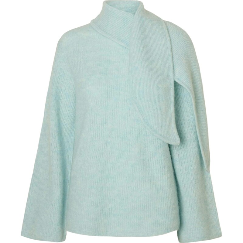 SELECTED Sveter SLFLULU nebesky modrá 66789703