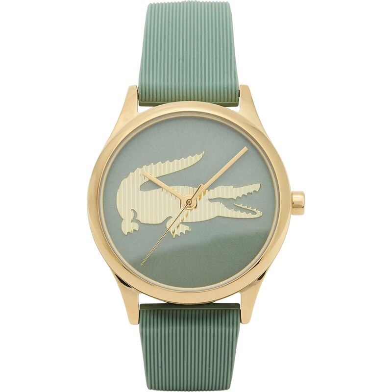 LACOSTE Analógové hodinky Crocodelle zlatá / zelená 66789709