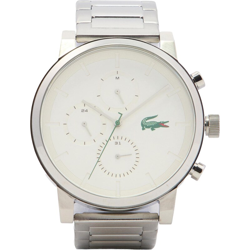 LACOSTE Analógové hodinky Replay tmavozelená / červená / strieborná / 66789711