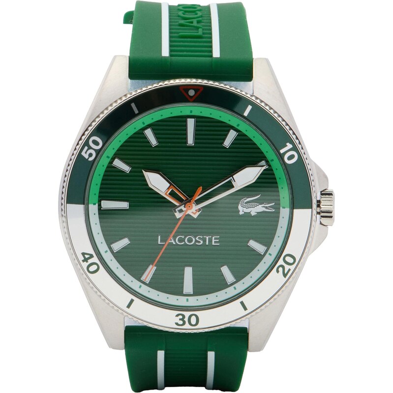 LACOSTE Analógové hodinky Mainsail smaragdová / strieborná 66789713