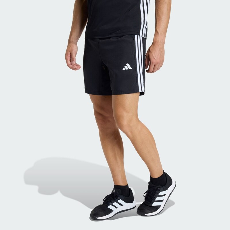Adidas DÁMSKE ŠORTKY WORKOUT ESSENTIALS BASE 3 STRIPES WOVEN SHORT 66852602