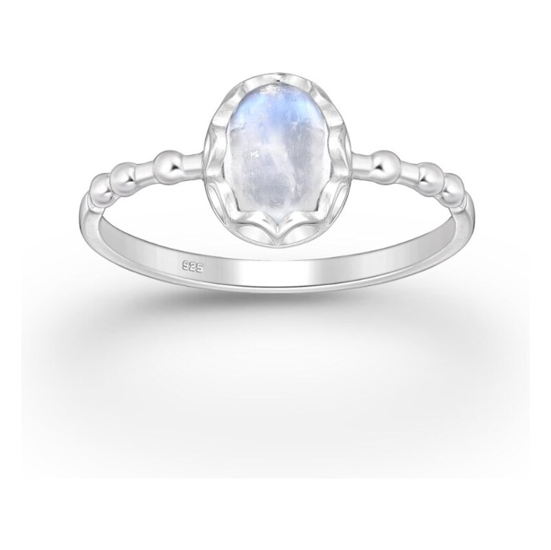 Strieborný prsteň Mystic – Rainbow Moonstone 66795381