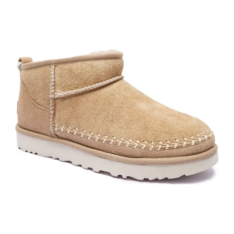 UGG Snehule W CLASSIC ULTRA MINI BIARRITZ | semiš 64827710