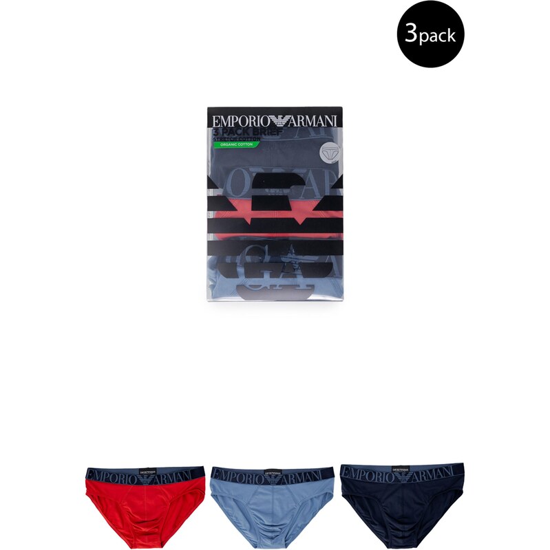 Emporio Armani Underwear Emporio Armani pánske spodné prádlo 3ks 66800403