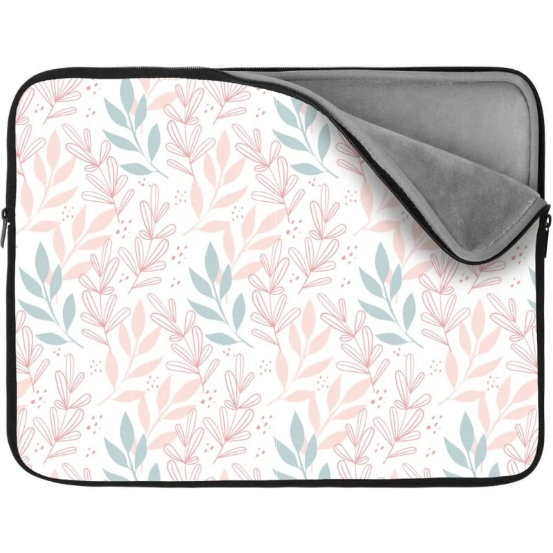 Sablio Obal na notebook Ružové a modré lístky 65430251