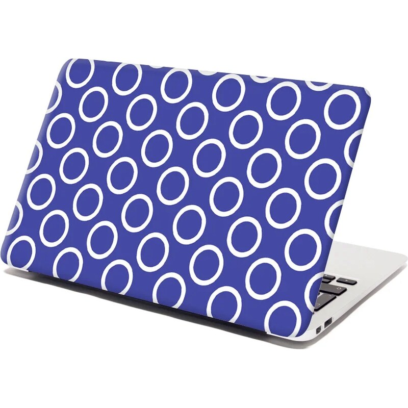 Sablio Samolepka na notebook Biele korunky na modrej 65100895