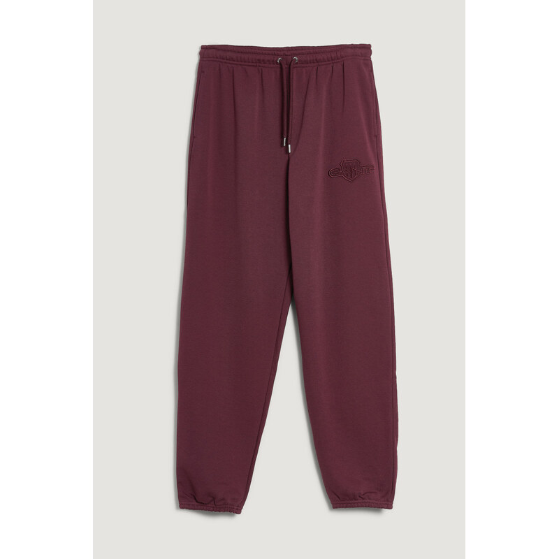 TEPLÁKY GANT REG TONAL SHIELD SWEATPANTS PLUM WINE 64936727