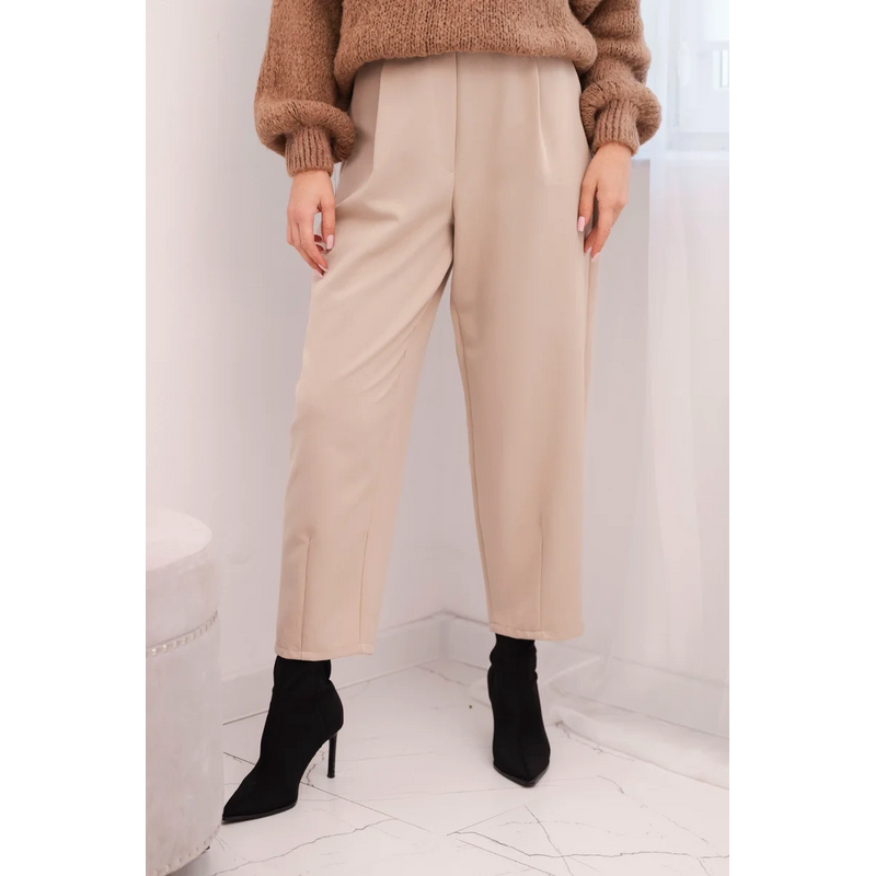 Kesi Dámske nohavice s vysokým pásom a záhybmi 66805722