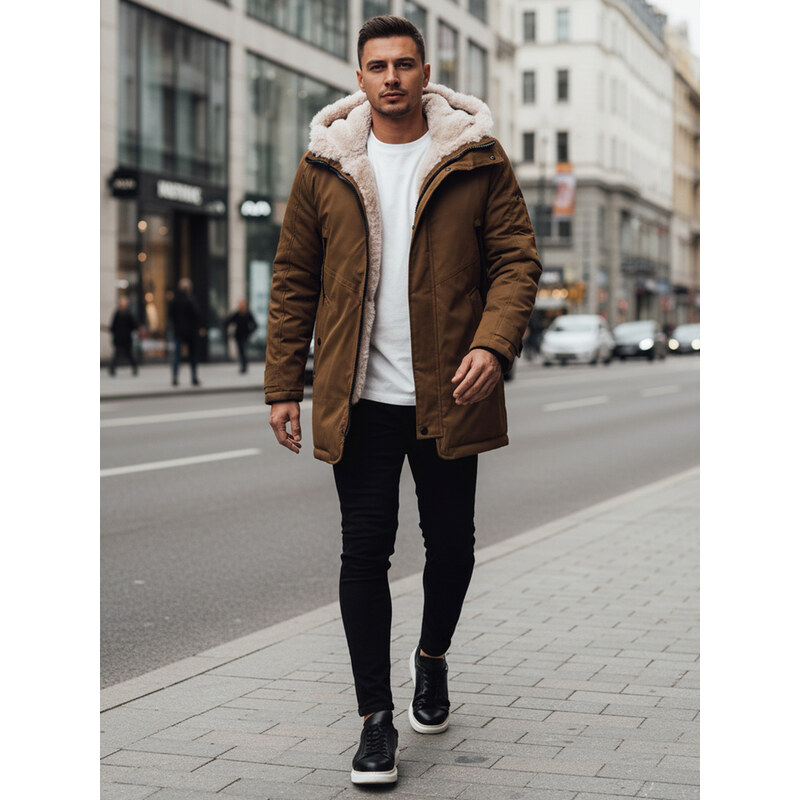 Pánska zimná bunda s kapucňou Dstreet TX4964z 66805734