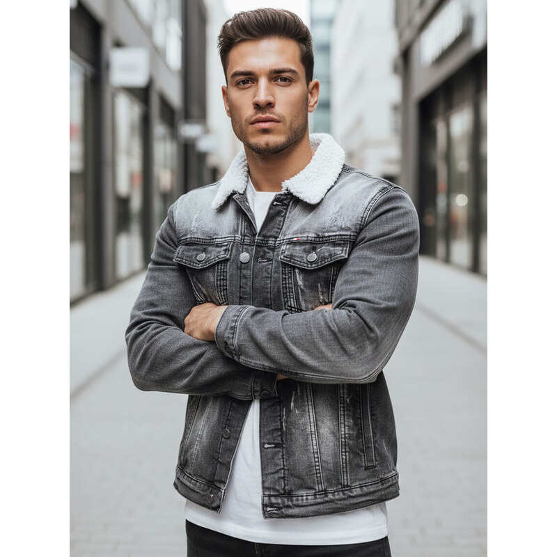 Zateplená pánska rifľová bunda Dstreet TX4729z 66877581