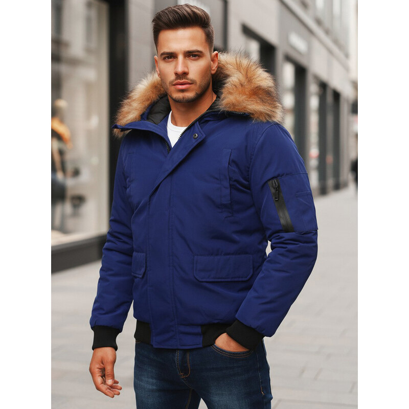 Pánska bunda tmavomodrá Dstreet TX3943z 66805688