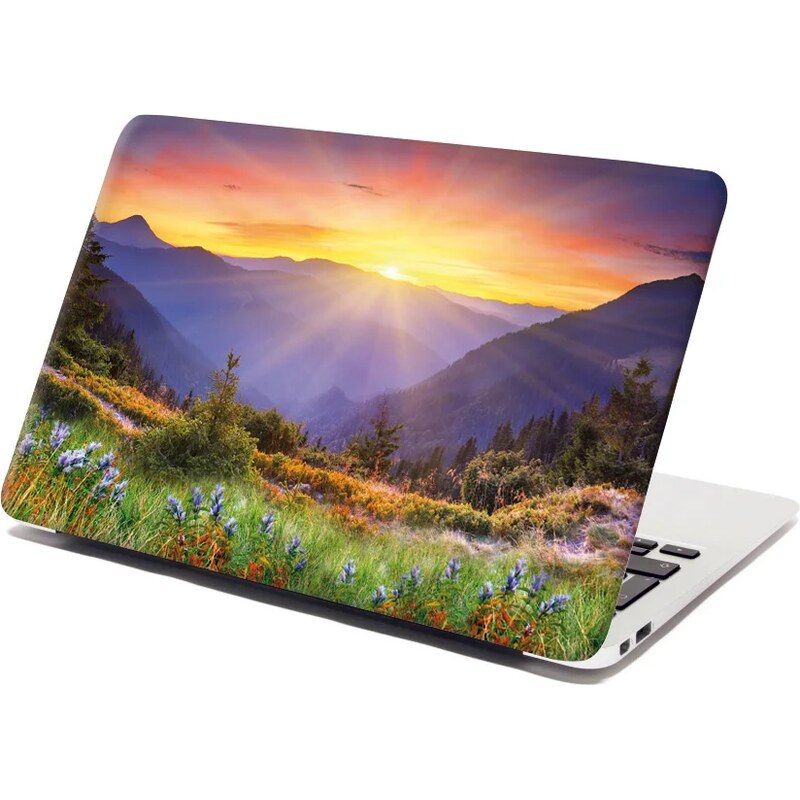 Sablio Samolepka na notebook Západ slnka nad lesom 65102029