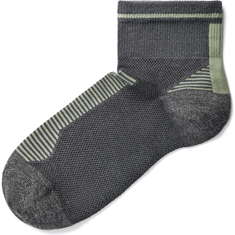 Vlnka Bavlnené ponožky športové sivá 65063395