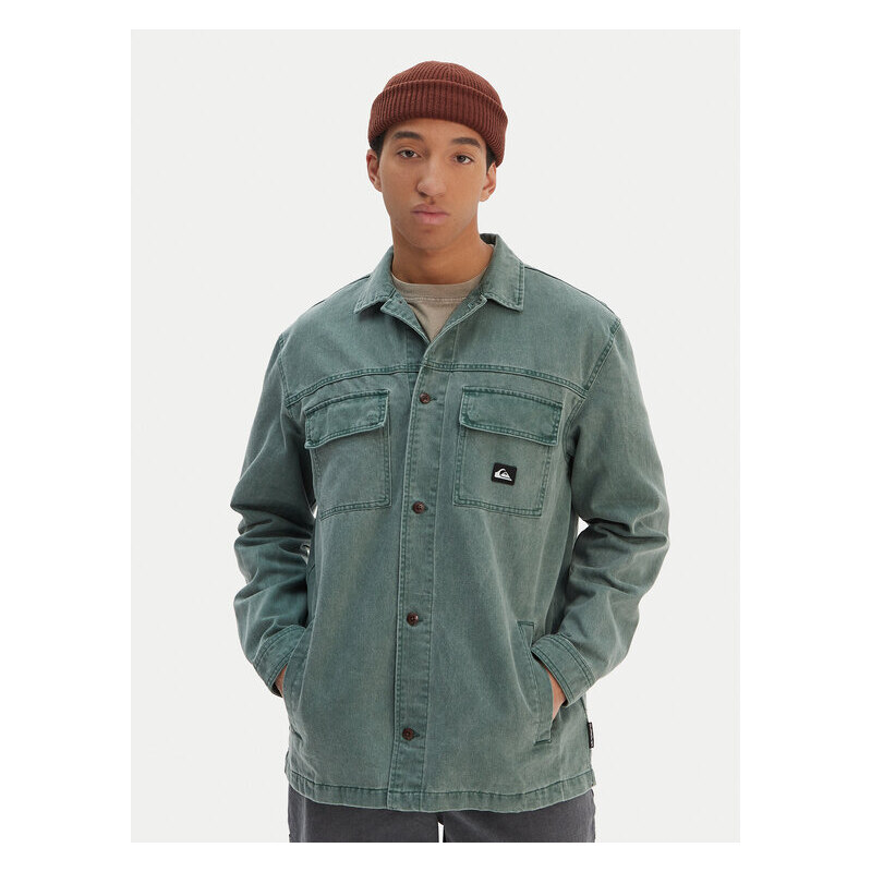 džínsová košeľa Quiksilver 66803789
