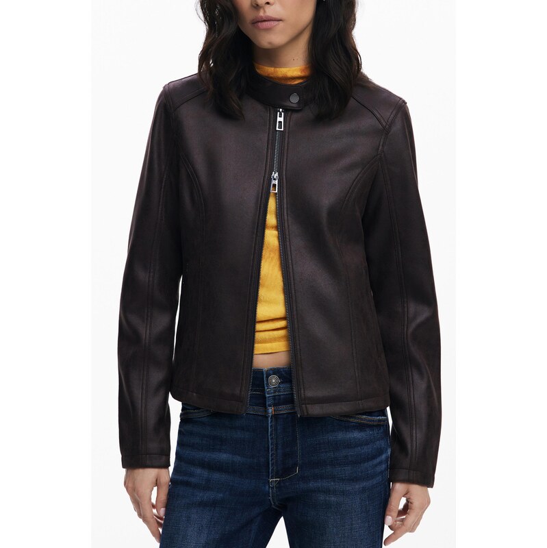 DESIGUAL Dámska kožená bunda 66803572