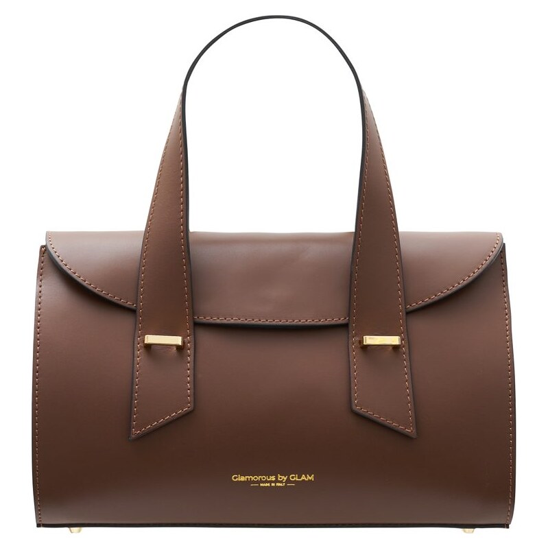 Glamorous by GLAM Kožená kabelka do ruky hnědá 66803481