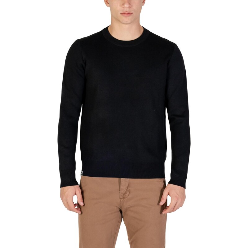 Yos Pánsky čierny sveter s okrúhlym výstrihom 66708898