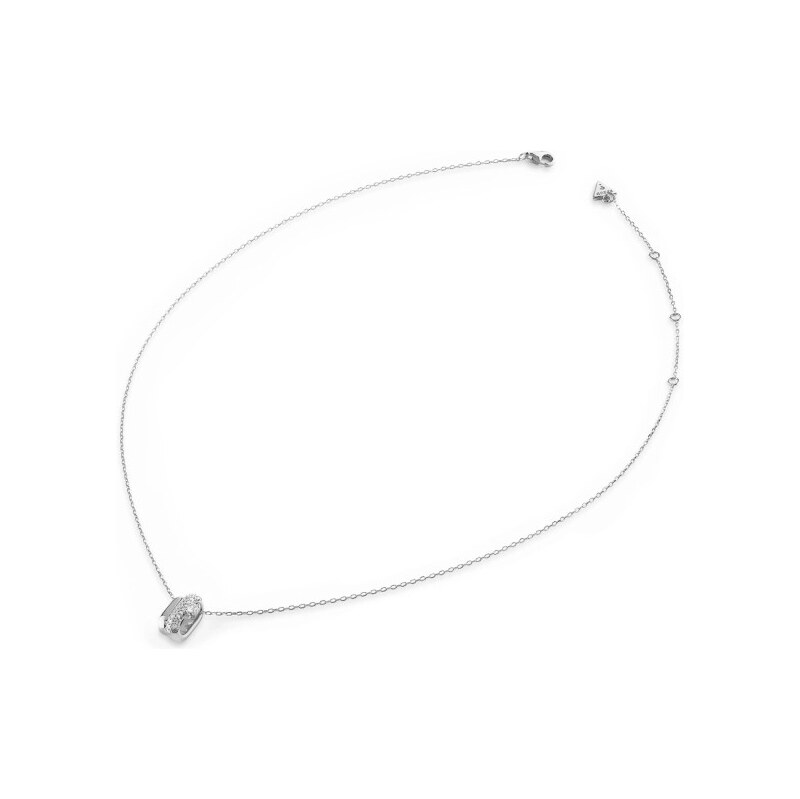 Guess Strieborný náhrdelník s kryštálmi Nuances JSBN04508JWRHT/U 66804040