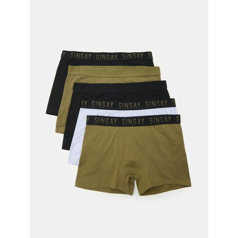 Sinsay - Súprava 5 boxeriek - viacfarebná 66807197