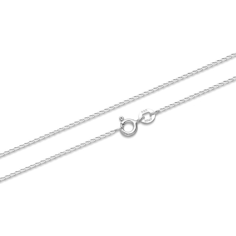 Strieborná retiazka Curb 1 mm 66804161
