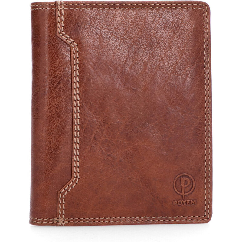 Pánska kožená peňaženka Poyem koňaková 5211 Poyem KO 17715478