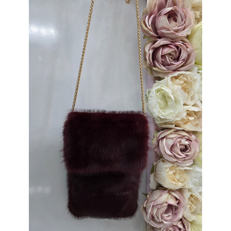 Katrins Fashion Štýlová mini kožušinová kabelka 66804572