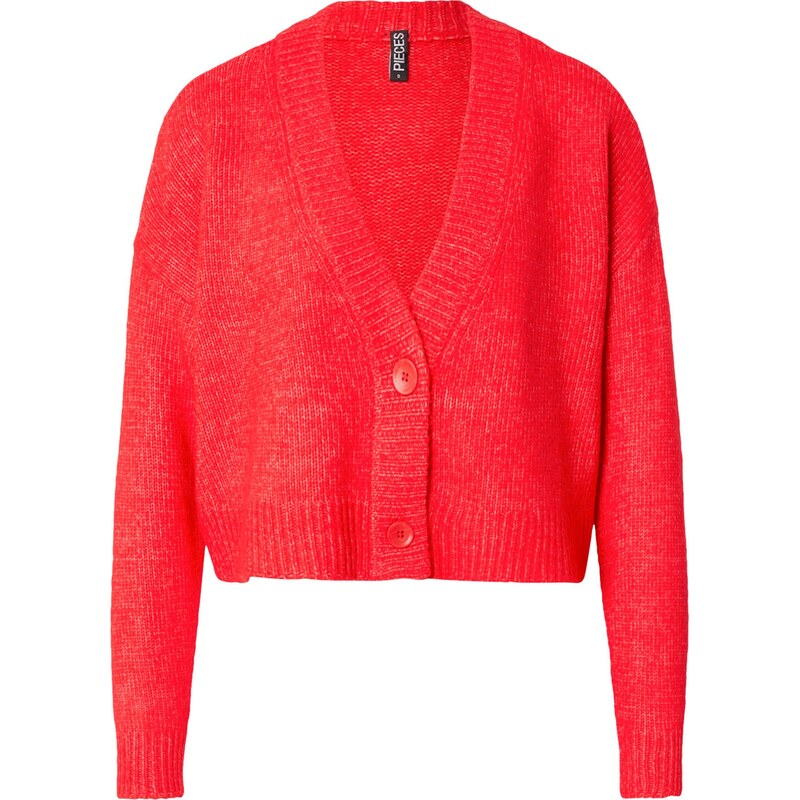 PIECES Kardigán PCJIMMA krvavo červená 65923095
