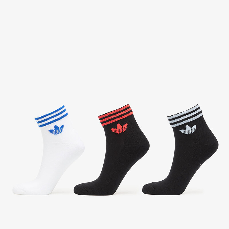 adidas Originals adidas 3S Ankle Socks 3-Pack Black/ White/ Lucid Red 66804815