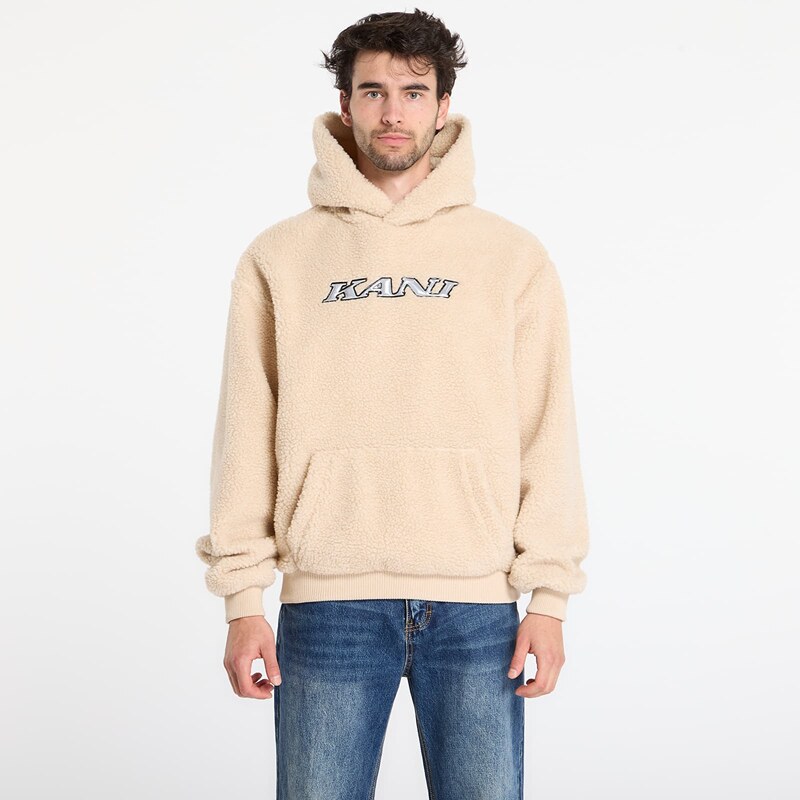 Mikina Karl Kani Silver Teddy Hoodie Beige XL 66804832