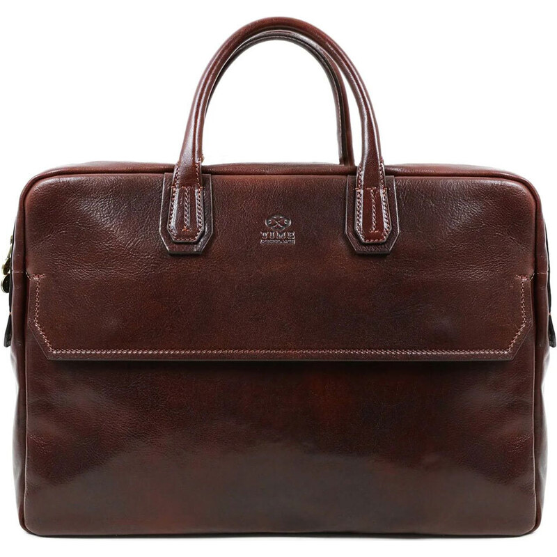 Glara Velká kožená taška na notebook 66805191