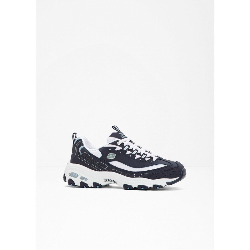 bonprix Kožené tenisky Skechers, farba modrá 44742073